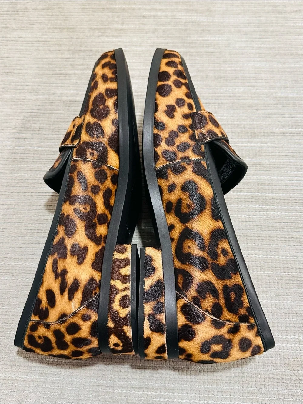 Vionic Sellah Women’s Loafers Leopard Print Calf Hair Orthotic Slip-On Size 11W